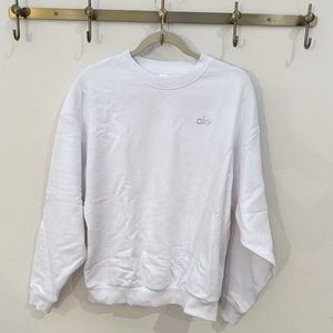 ALO Accolade Crew Neck Pullover NWT White Size XS